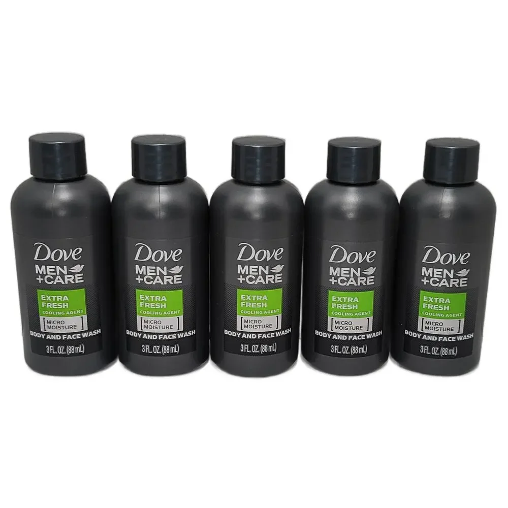 Dove Men+Care Extra Fresh Body & Face Wash Travel Size Bundle